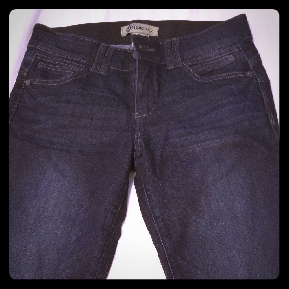 Democracy women's solution crop jean, indiGo 2,6